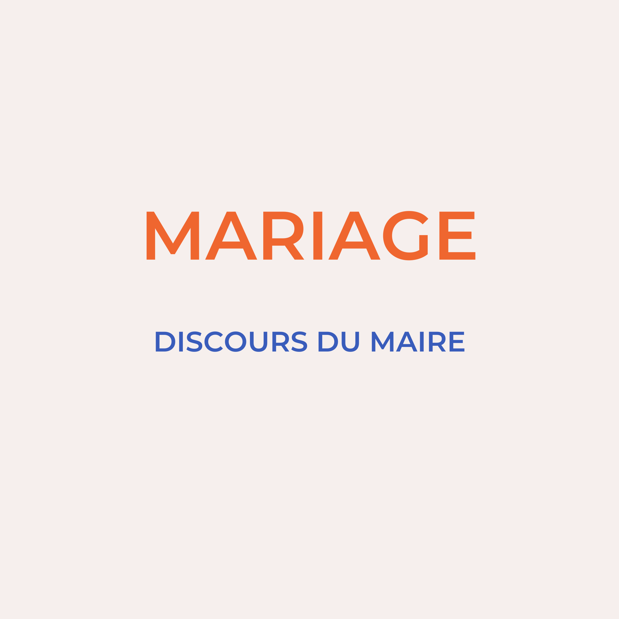 Exemples Discours De Mariage Du Maire Modèles à Personnaliser