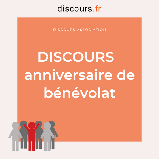 discours président anniversaire de bénévolat 