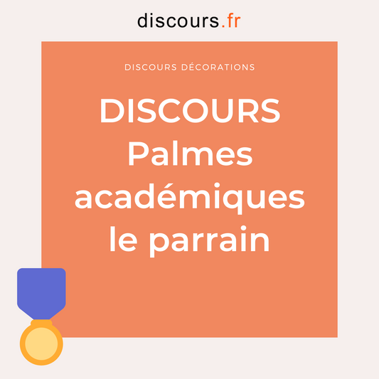 discours parrain palmes académiques